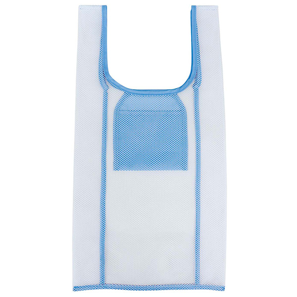 ホワイトメッシュ マイバッグ S(サックスブルー)